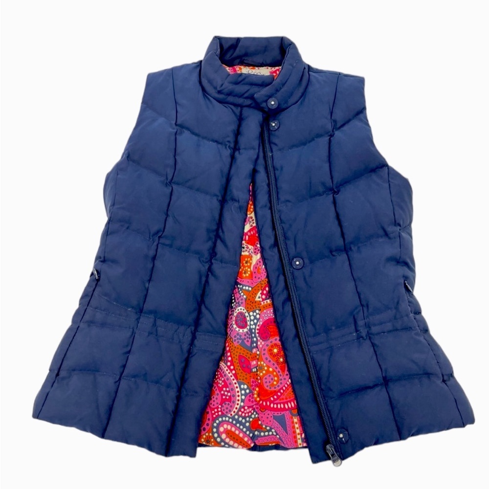 Lilly Pulitzer Down Vest XS Blue